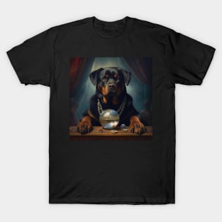 Rottie In A Dark Room T-Shirt